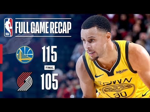 Video: Full Game Recap: Warriors vs Trail Blazers | Steph & Klay Lead Warriors In Portland