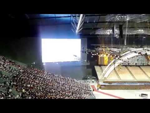 philippine arena - Sharing you the first assembly inside the enormous Philippine Arena at around 7am, July 21, 2014. Started with a theme song-