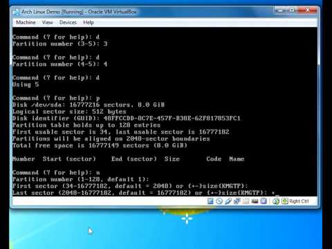 how to install arch linux