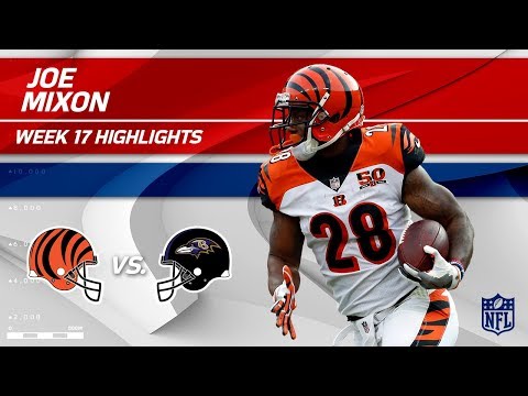 Video: Joe Mixon Highlights | Bengals vs. Ravens | Wk 17 Player Highlights