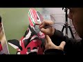 Steve Nunez airbrushes a Ducati 1098S on canvas!