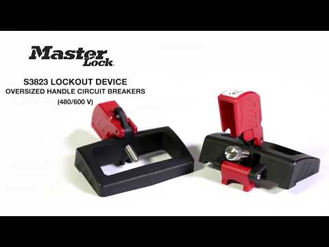 Screen capture of Master Lock Safety S3823 - Grip Tight™ Plus Circuit Breaker Lockout