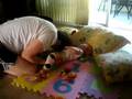 Olivia & dad playing (florida)