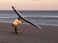 Dirtsurfing Kitewing East Beach, Gaveston, TX