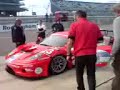 British GT Ferrari pit stop at Rockingham Motor Speedway