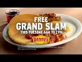Dennys Free Grand Slam Across America