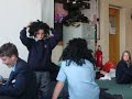 josh and merson dancing in drama