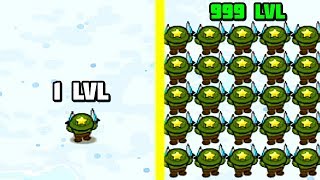 ЭВОЛЮЦИЯ АРМИИ ЧТОБЫ СОЗДАТЬ СВОЮ БЕСКОНЕЧНУЮ АРМИЮ В ИГРЕ BATTALION COMMANDER 2!