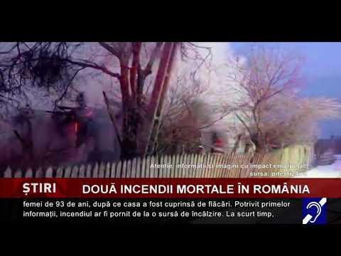 Incendii mortale, în țară