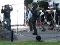 Doctor who filming - Matt Smith with Karen Gillan - Longer Video