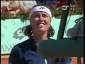 WHEN MARTINA HINGIS LOOSES CONTROL - Rolang Garros 1999