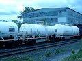 CSX Train on the Hudson's West Bank in Newburgh, New York