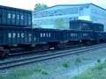 CSX Train on the Hudson's West Bank in Newburgh, New York