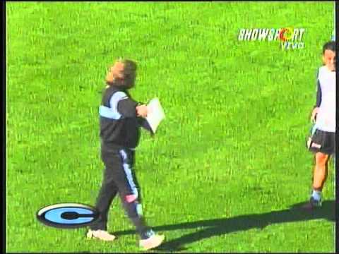 Ricardo Zielinski en la previa al partido entre Belgrano y All Boys