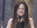 Holly Hunter winning an Oscar� for \"The Piano\"