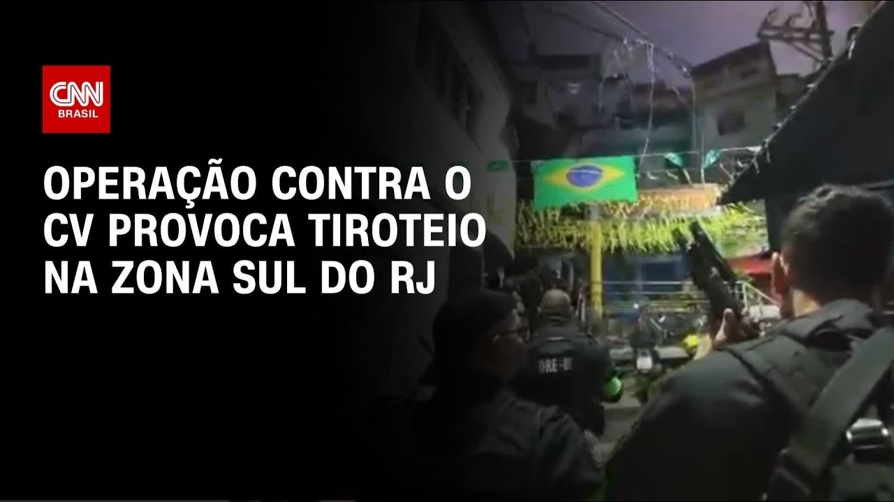 Operação contra CV no Morro Dona Marta provoca tiroteio na zona Sul do Rio | LIVE CNN