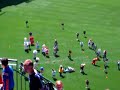 Mascot dodgeball at milwaukee brewers game