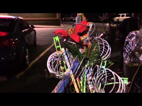 OutsiderArtwork - Street artist Gypsy with found object sculptures. Oakland.