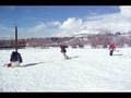 Snow Sledding Gap Jump (20 X 5 foot air)