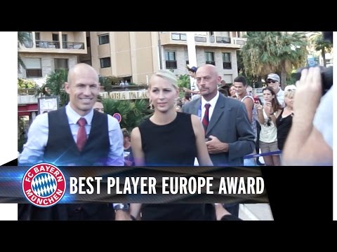Robben and Neuer in Monaco - Best Player in Europe Award