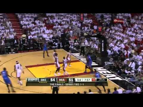Video: Russell Westbrook pulls a Rondo on Chris Bosh (June 17, 2012)