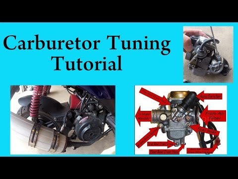GY6 - Tuning a GY6 carburetor in a chinese scooter. This procedure works with most chinese scooters, 50cc, 125cc, and 150cc.