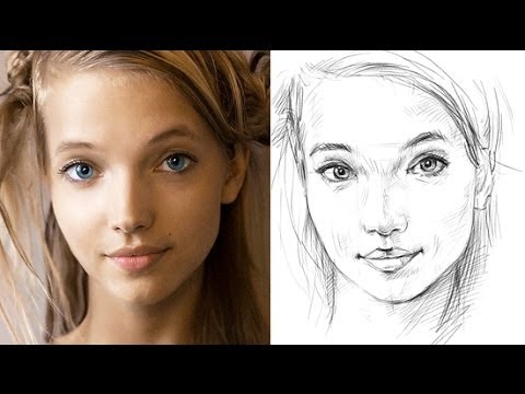 how to draw human faces