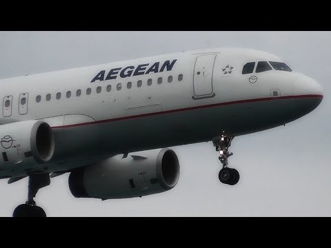 Aegean A320-Beautiful Landing & Takeoff at LCLK-Plane Spotting