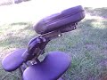 Black Padded Portable Massage Chair - Therapy Spa Salon Tattoo