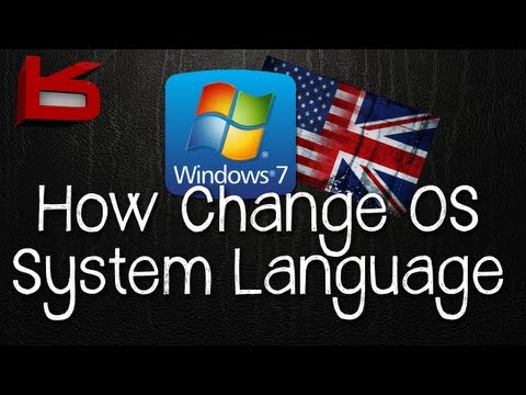how to change language in windows 7