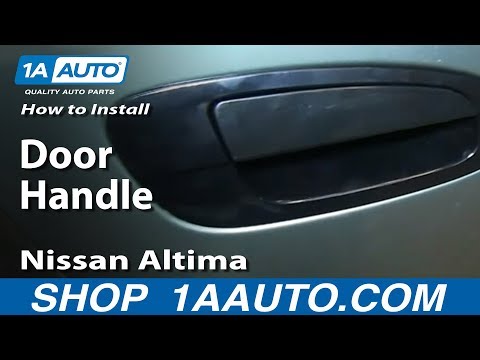 How To Install Replace Outside Rear Door Handle 2002-06 Nissan Altima