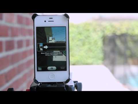 how to get panoramic camera on iphone 4