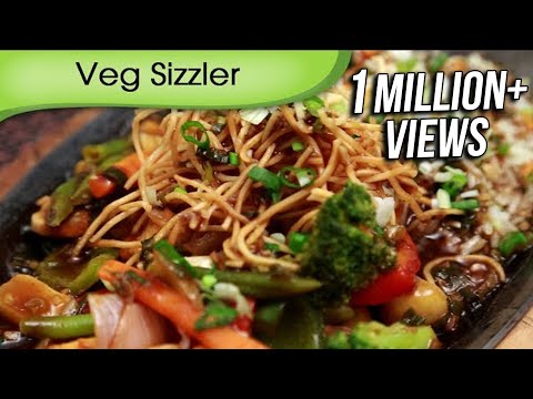 Veg Sizzler In Soya Chilli Sauce | Asian Vegetable Sizzler Recipe by Ruchi Bharani