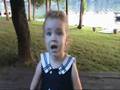 Three year old singing the Star Spangled Banner
