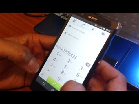 how to unlock sony xperia z