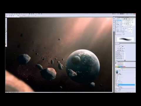 how to make an asteroid belt in photoshop