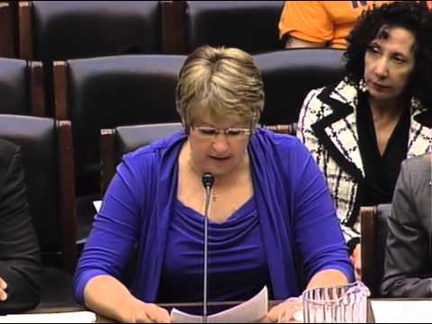 Public Safety - Jan Thomas, wife of the late Aplington-Parkersburg High School football coach Ed Thomas, testified at a hearing of the Energy and Commerce Subcommittee on Ov...