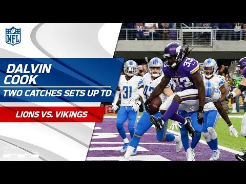 Video: Diggs & Thielen Pull Off Two Great Grabs & Cook Sprints for Big TD! | Lions vs. Vikings | NFL Wk 4