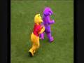 barney vs shrek and winne the pooh fight to death