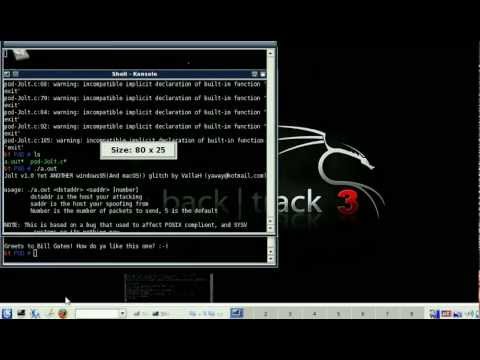 how to perform ping of death attack
