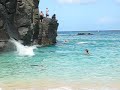 Jumping Off the Rock at Waimea