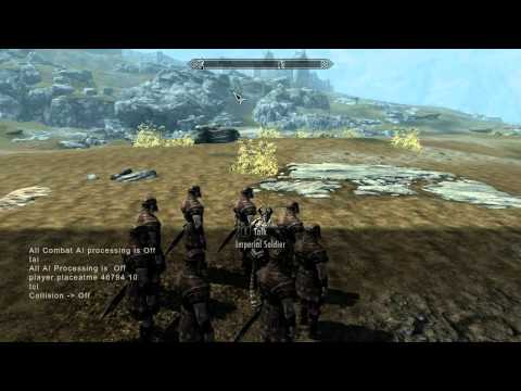 how to spawn npc in skyrim