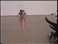 Six-Legged Metal Robot Battles Plastic Toy Bug