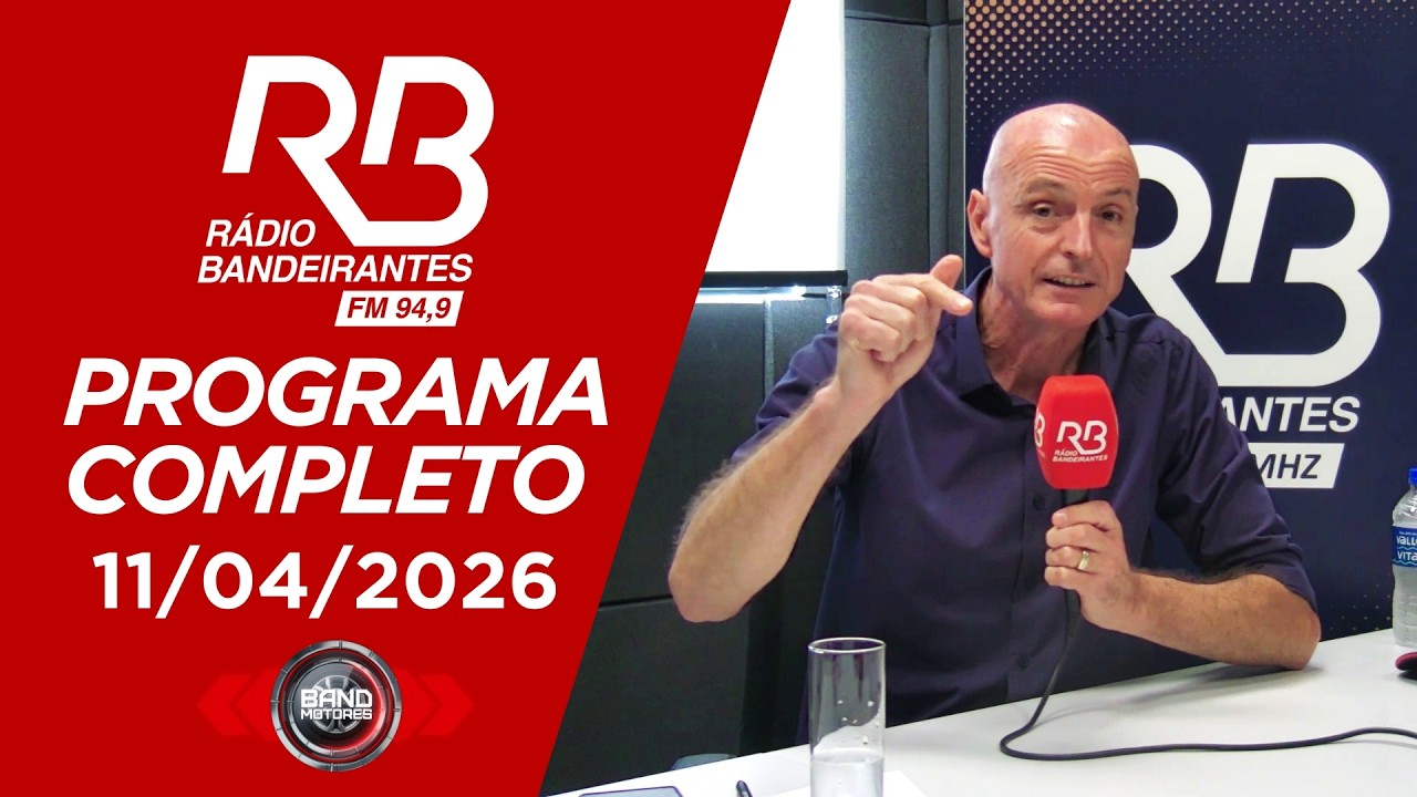 Band Motores na Rádio Bandeirantes | 11/04/2026