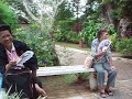 Refresh of my mom and auntie  after long walk in Mahkam Matsuri, Langkawi Island