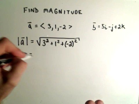 how to find the magnitude of a vector