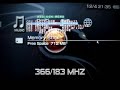 PSP overclock to 366/183Mhz PSP overclock to 366/183Mhz