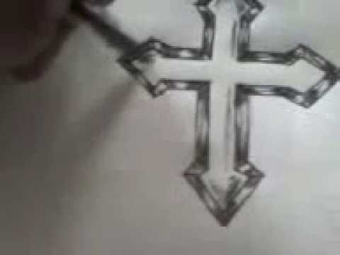 how to draw cross