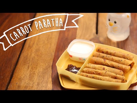 Carrot Paratha | Easy Breakfast / Tiffin Recipe | Kiddie’s Corner With Anushruti