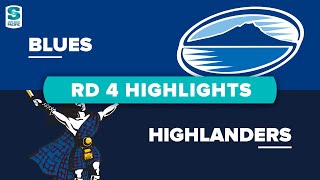 Blues v Highlanders Rd.4 2022 Super rugby Pacific video highlights